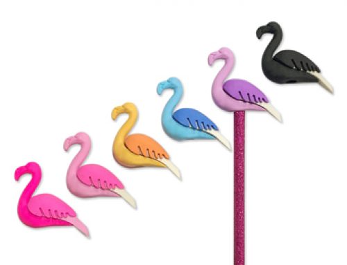 ER009  Flamingo Eraser Topper